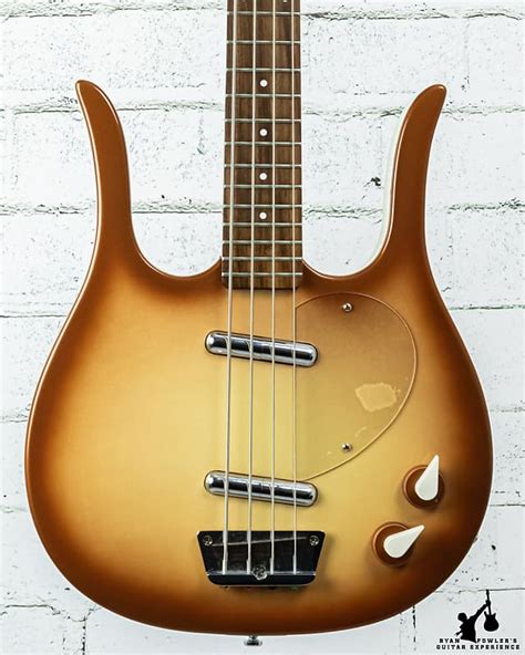 Danelectro Longhorn Short Scale Bass In Copper Reverb