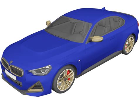 Bmw M240i Coupe G42 3d Model 2022 3dcadbrowser