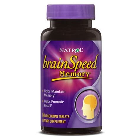 Natrol BrainSpeed Memory Tablets, 60 Ct - Walmart.com - Walmart.com