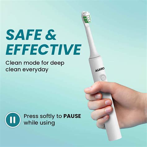 Agaro Cosmic Dlx Sonic Aaa Battery Electric Toothbrush For Adults