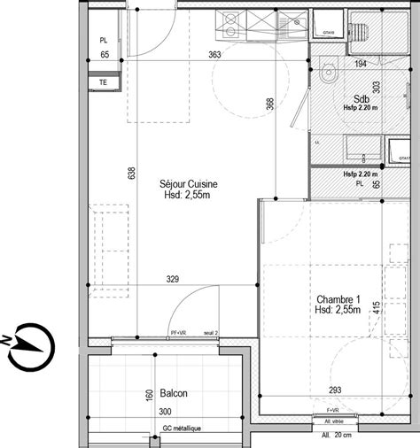 Plan Appartement T De M Neuf R Sidence Les Balcons De