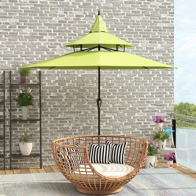 arlmont   ft outdoor pagoda umbrella  crank wayfair patio