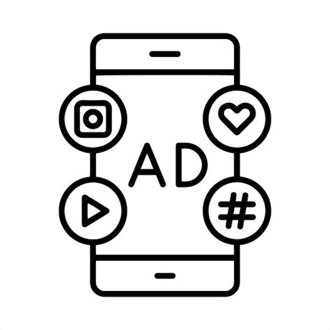 Premium Vector Social Media And Ads Icon