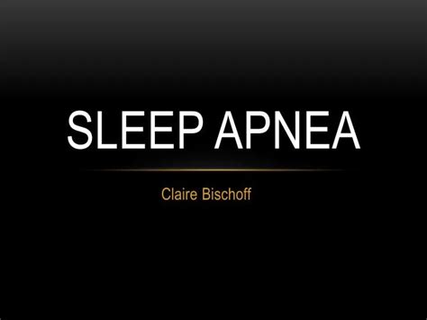 Ppt Sleep Apnea Powerpoint Presentation Free Download Id 6248751