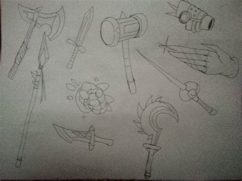 How I draw my weapons well by HGBD-WolfBeliever5 on DeviantArt
