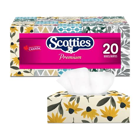 Scotties Facial Tissue 2 Ply 126 Sheets Per Box 20 Pack