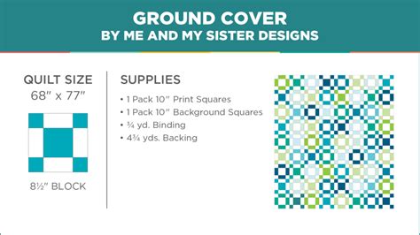 Ground Cover Quilt Missouri Star Blog