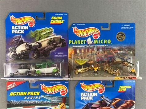 Group Of 4 Hot Wheels Action Pack And More Matthew Bullock Auctioneers