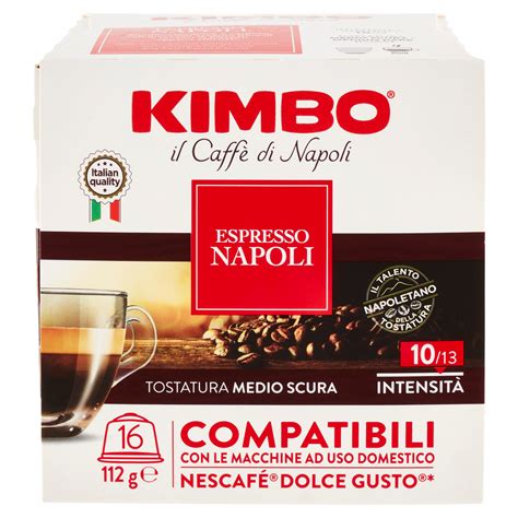 Kimbo Espresso Napoli Capsule Compatibili con le Macchine Nescafé Dolce