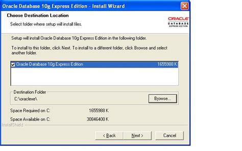 Installing Oracle 10g Express Edition On Windows Operating System