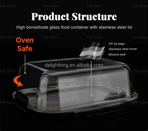 sslid glass food container durable freshness preserving