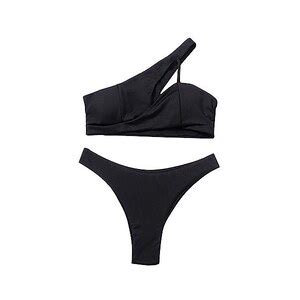 UOWEG Costume Da Bagno Da Donna In Pezzi Bikini Con Anello All Americana E Gonna Coprente