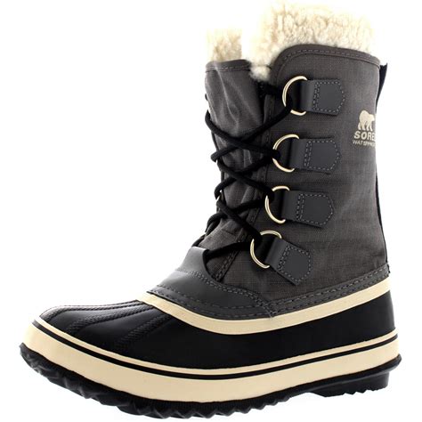 Womens Sorel Winter Carnival Waterproof Duck Rain Winter Snow Wool ...