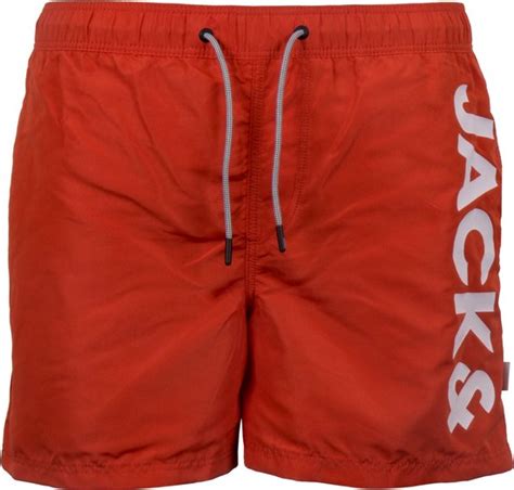 Jack Jones Zwembroek Maat M Mannen Rood Wit Bol