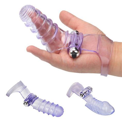 Cheap Finger Sleeve Vibrator Female Masturbator G Spot Massage Clit