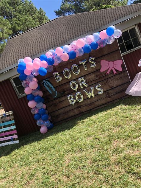 Boots Or Bows Gender Reveal Baby Shower Themes Baby Gender Reveal