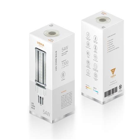 design  clean led lamp box design product packaging contest