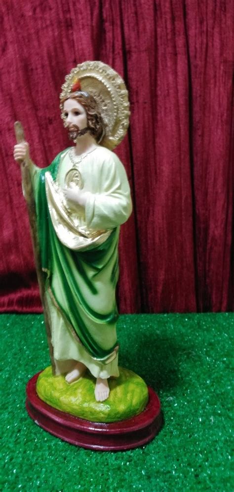 San Judas Tadeo Figura De Resina 30cm X 12 5 Cm X 9 Cm Meses Sin