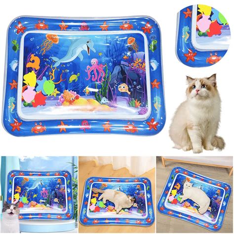 Водяной игровой коврик для кошек, водный коврик для кошек и собак ...
