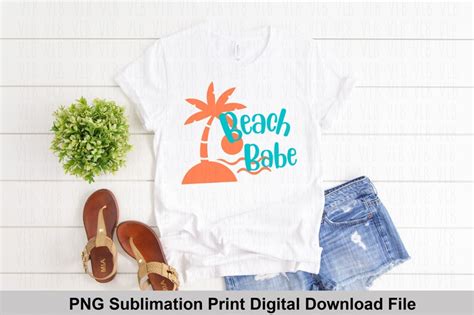 BEACH BABE For Sublimation Print For Beach Vacation Png Ocean Etsy