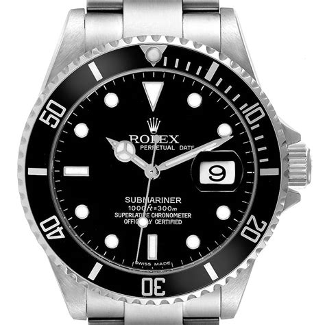 Rolex Submariner Stainless Steel 16610 Stock 59602 SwissWatchExpo