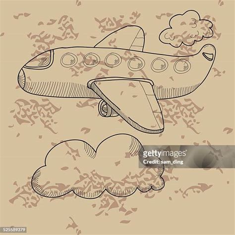 Plane Shadow Drawing Photos And Premium High Res Pictures Getty Images