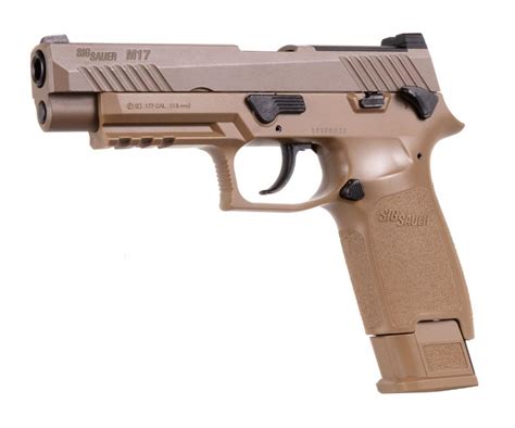SIG Sauer M17 Pellet Pistol, Coyote Tan, Fixed Sights | Airgun Depot