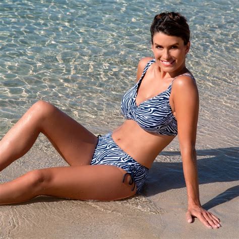 Wiki Underwired Bikini Top Marine Printet Bikini Overdel