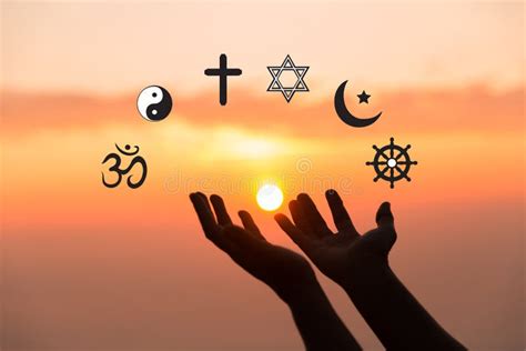 Religious Symbols Christianity Cross Islam Crescent Buddhism Dharma