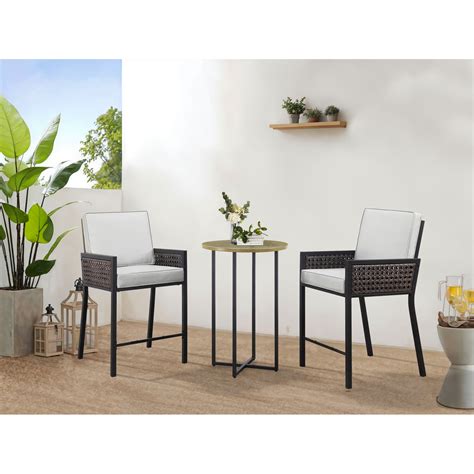 Malay Frisco 2 Seater Balcony Bistro Set Wilko