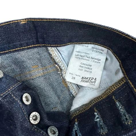 LP Jeans Naked Famous Selvedge Fesyen Pria Pakaian Bawahan Di Carousell