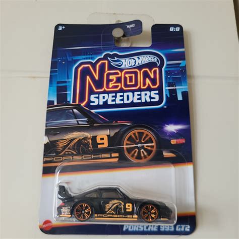 Jual Hot Wheels Porsche Gt Neon Speeders Base Besi Hitam Black Doff Orange Gt Rwb