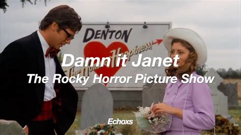 Dammit Janet Lyrics Englishespañol The Rocky Horror Picture Show Youtube