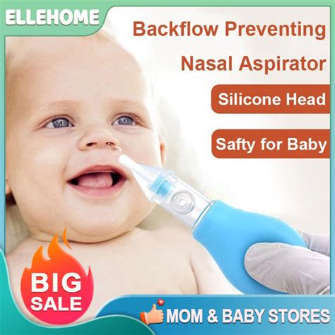 Infant Nose Suction Nasal Mucus Cleaner Baby Silicone Nose Suction