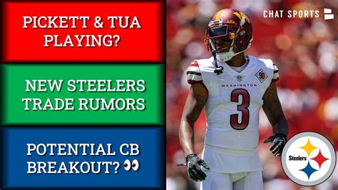 LATEST Steelers Trade Rumors + Kenny Pickett & Tua Tagovailoa Playing
