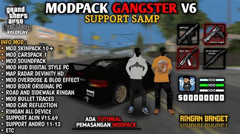 MODPACK GANGSTER V6 SUPPORT GTA SAMP ADA TUTORIAL PEMASANGAN