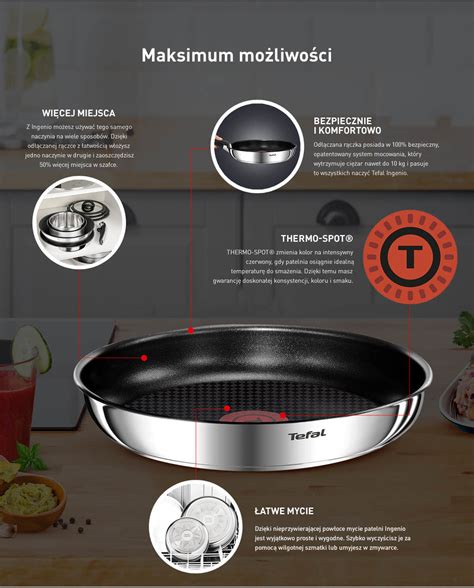 Tefal Ingenio Emotion 3 elementów Zestaw - niskie ceny i opinie w Media ...