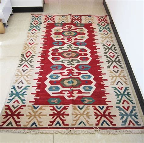 KILIM Pure Wool Handmade Carpets Turkey Exotic National Wind Carpet