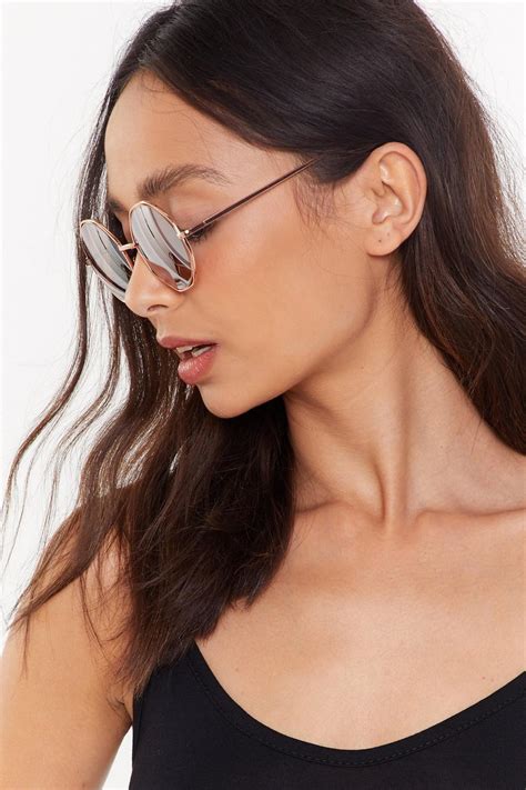 Future So Bright Round Tinted Sunglasses Nasty Gal