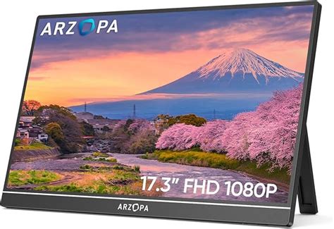 amazoncom arzopa  portable monitor p fhd  srgb ips