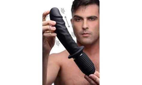 Power Pounder Vibrating And Thrusting Silicone Dildo Groupon