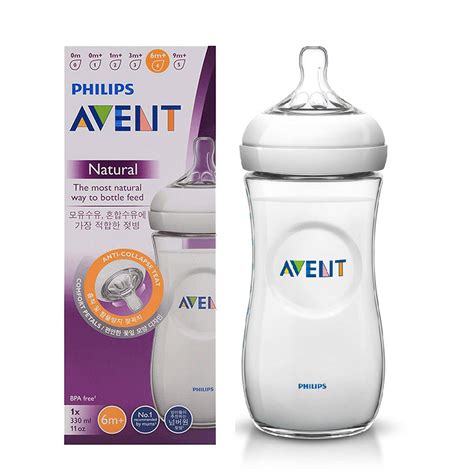 Philips Avent Natural Bottle 330ml 11oz 6m Single Pack Shopee