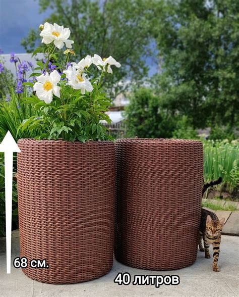 Кашпо из ротанга 40 литров на заказ в интернет-магазине Ярмарка ...