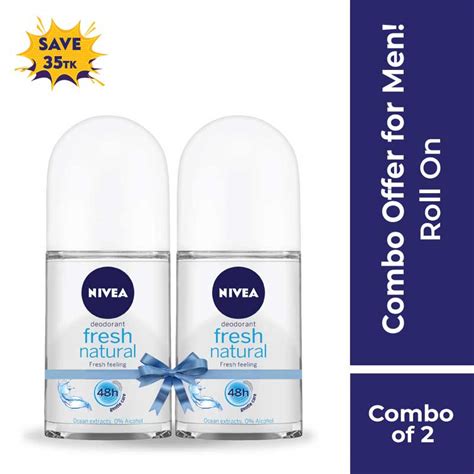 Nivea Roll On Fresh Natural 50ml Combo Offer Shajgoj