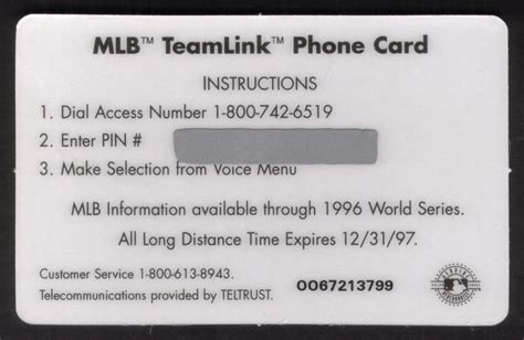 Phone Cards For Collectors Collectible Phone Cards Sports Baseball