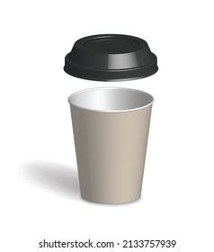 paper cup cardboard craft drink glass stock vector royalty