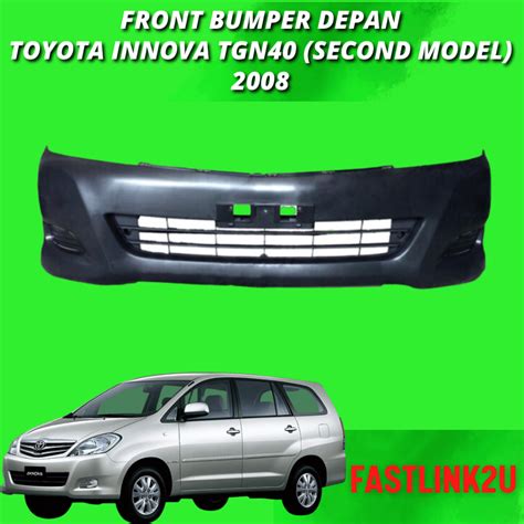 Toyota Innova Tgn40 2008 2011 2nd Model Front Bumper Depan 100