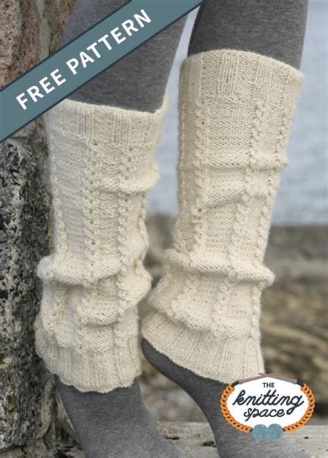 Knitted Legwarmers With Cables Free Knitting Pattern