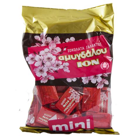 Ion Mini Milk Chocolate W Almonds 400gr Greek Shop