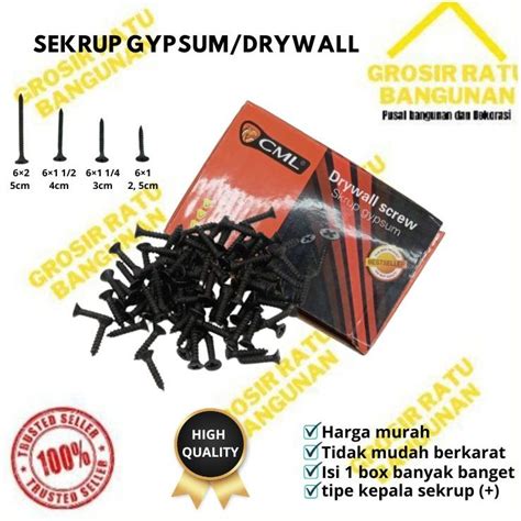 Jual Long Berent Camel Sekrup Skrup Gypsum X Inch Cm Cm Cm Cm